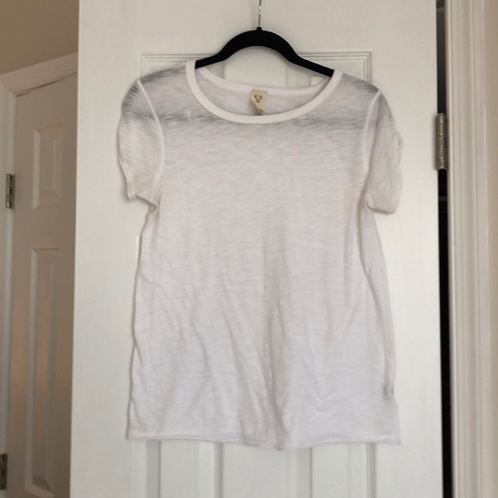 Free People Sheer White Top